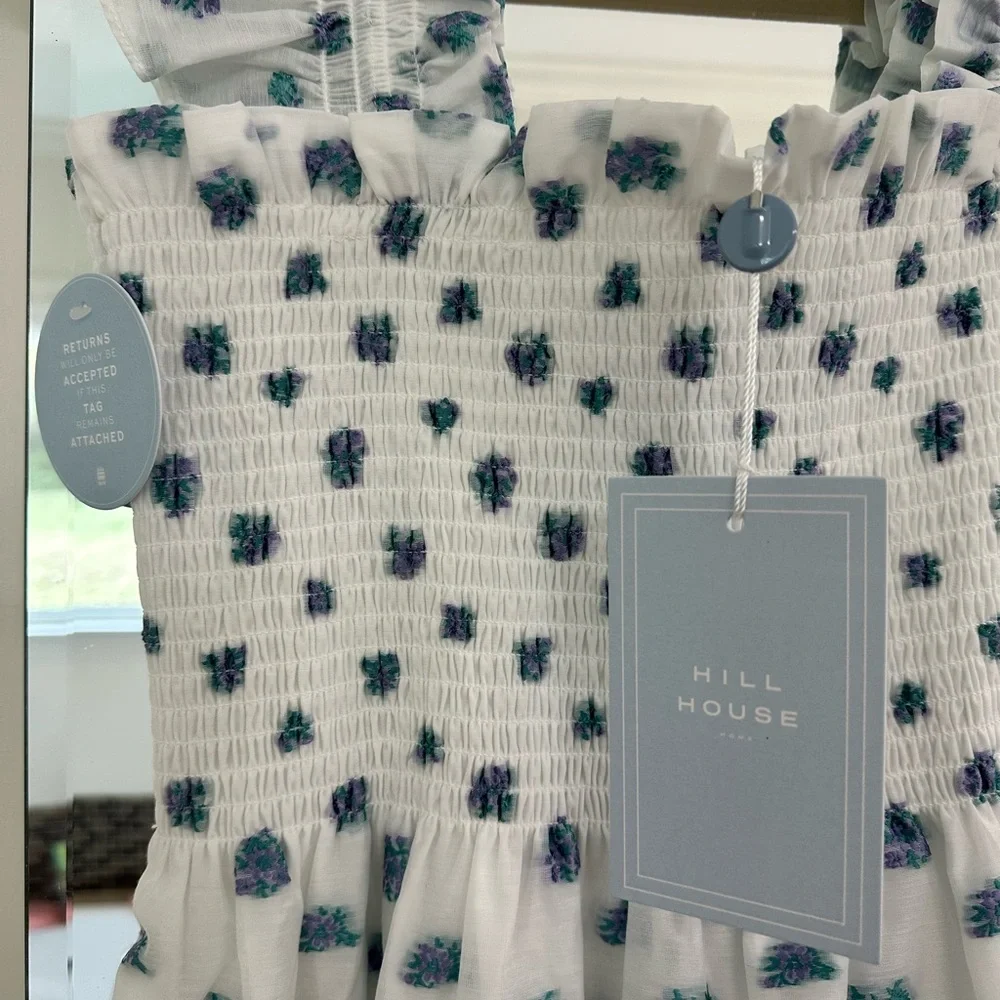 Hill House Home 2024 Collector’s Edition White, Blue and Purple Nap Dress NWT - Picture 4 of 4